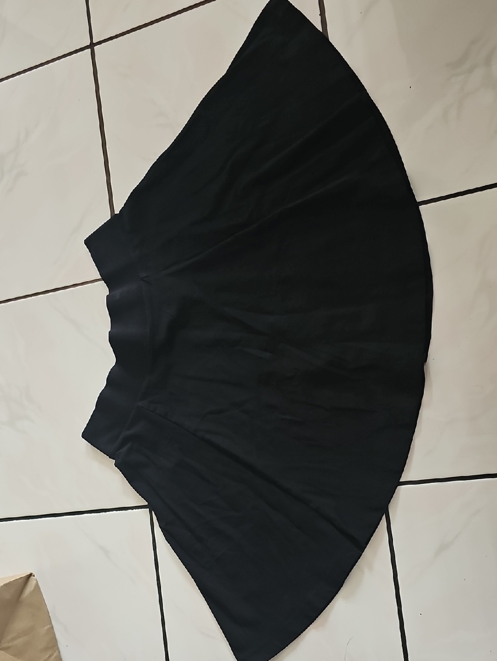 Divided Black Circle Skirt